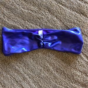 Shiny purple American apparel bandeau